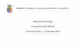 Raport de activitate Viceprimar Radu Moisin 13 ianuarie 2011 – … · 2012-01-16 · • 40 de proiecte inţiate în calitate de viceprimar cu atribuţii delegate de primar •