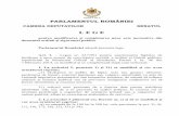 L E G E - CNP Romania · 2019-07-04 · PARLAMENTUL ROMÂNIEI CAMERA DEPUTAŢILOR SENATUL L E G E pentru modificarea şi completarea unor acte normative din domeniul ordinii şi siguranţei