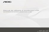 Manual de utilizare a monitorului LCDaoc-pim.s3.amazonaws.com/Public/AOC/Product Data... · 4 Siguranţă Convenţii naţionale În următoarele subsecţiuni, sunt descrise convenţiile