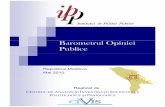 Barometrul Opiniei Publiceipp.md/old/public/files/Barometru/2010/Brosura_BOP_05.2010_prima_parte.pdf · Calitatea vieţii – probleme sociale / 14 ... “Barometrului de Opinie Publică”/”