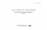 CULTURA ÎN MOLDOVA · Buletinul bibliografic „Cultura în Moldova” constituie o parte com-ponentă a sistemului de publicaţii bibliografice, editate de Biblioteca Naţională