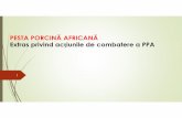 PESTA PORCINĂ AFRICANĂ Extras privind acțiunile de ... · este structura cu rol de decizie, coordonare șicontor al Centrului Local de Combatere a Bolilor ATRIBUȚII • definirea