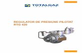 CT RTG 420 RO · 2011-09-29 · toarelor RTG 420 se bazează pe principiul echilibrării forţelor care acţionează asupra ele-mentului de execuţie. Forţa dată de presiunea din