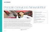 People Services Newsletter · • Globalizarea talentului – întrucât multe organizații s-au globalizat în ultimul deceniu, experiența internațională devine o cerință principală