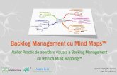 Backlog Management cu Mind Maps™ - LearningManager · implementare IT. Numarul mare de cerinţe, dificultăţile de prioritizare şi estimare, ... precum Kanban sau SCRUM. Pag.3.
