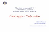 Planul de cercetare 2016 Cabinetul de Stampe Biblioteca … · 2016-12-14 · Planul de cercetare 2016 Proiecte propuse 1. Titlu: Caravaggio – Nuda veritas Scurtă descriere: În