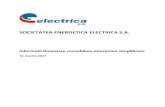 SOCIETATEA ENERGETICA ELECTRICA S.A. · 2017-05-12 · societatea energetica electrica s.a. informatii financiare consolidate interimare simplificate la data de si pentru perioada