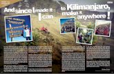 sorinfitu.rosorinfitu.ro/pdf/echipa_de_succes-and_since_I_made_it_to_Kilimanjaro_I... · amelioreze. Dormind apoi la 3900 m simptomele au dispärut aproape complet. Dupä ziua a patra,
