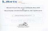 Noul Cod de proceduri fiscall - Libris.ro Cod de procedura fiscala si Normele... · 3. analiza de nsc - activitatea efectuatd de organul fiscal in scopul identificirii riscurilor