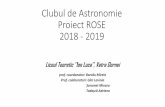 Clubul Astronomie Proiect ROSE 2018 - 2019ionlucavd.ro/pdf/rose/club astronomie/Poze ROSE 2018-2019 club... · Studiul materialelor: ”Din ce construim un satelit sau o navă spațială”