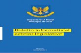 Inspectoratul Fiscal Principal de Stat...Inspectoratul Fiscal Principal de Stat Vă propune modificările și completările ope - rate in legislația Republicii Moldova și Actele