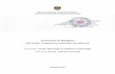 Ministerul Educaţiei al Republicii Moldova entrul de ... · nr. SC – 15/16 din 15.07.2016; curriculumul poate fi utilizat pentru specialitatea 71570 – Metrologie și certificarea