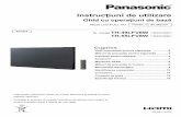 Instrucțiuni de utilizare - Panasonic · acoperirea orificiilor de ventilare cu elemente, cum ar fi ziare, fețe de masă și perdele. Pentru o ventilație suficientă, consultați