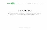 Studiu - AgroinformStudiu privind lan ul valoric al sectorului de fructe (mere úi prune) în Republica Moldova FNAM „AGROinform”, Noiembrie 2009 4 2. Analiza dezvolt rii ramurii