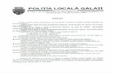 politialocalagalati.ropolitialocalagalati.ro/.../2018/06/Anunt_politist_local.pdf · 2018-06-21 · politist local clasä I, grad profesional principal, un post în cadrul Serviciului