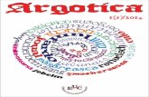 ARGOTICA - Universitatea din Craiova · universitatea din craiova, facultatea de litere centrul de cercetĂri argotologice arg tica revistĂ internaȚionalĂ de studii argotologice