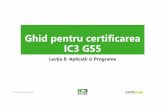 Ghid pentru certificarea IC3 GS5formatarea și imprimarea documentelor •Permite inserarea imaginilor și a altor obiecte. •Exemple: scrisori, memorii, fax-uri, articole iar câteodată