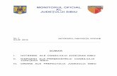 MONITORUL OFICIAL AL JUDEŢULUI SIBIU · 634/ 2008 privind constituirea la nivelul Instituţiei Prefectului - Judeţul Sibiu a Centrului Local de Combatere a Bolilor Sibiu ORDIN NR.