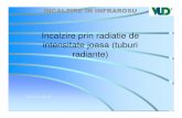 Incalzire prin radiatie de intensitate joasa (tuburi radiante) · Distanta intre puncte de sustinere, in general, 3050mm dupa primul puct la 2290. INCALZIRE IN INFRAROSU Distante