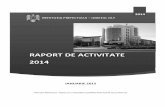 Raport activitate 2014 - Guvernul Romaniei · „Lecții pentru sănătate“ - vizează derularea, în anul şcolar 2014 – 2015, unei campanie de informare în rândul elevilor,