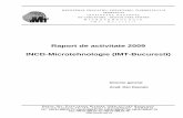 Raport de activitate 2009 INCD-Microtehnologie (IMT-Bucuresti) · (Raportul CA se prezintă ca document distinct si se anexează prezentului raport de activitate al INCD – prezentarea