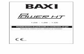 Manual de utilizare BAXI POWER HT 320 kW Mai...- Vor fi afişate informaŃii suplimentare despre eroare (a se vedea tabelul de coduri de eroare). Avertizare mentenanŃă: Dacă pe