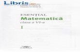 Esential. Matematica - Clasa 6. Partea I. Matematica - Clasa 6. Partea I... · 1.5. Criterii de divizibilitate 1.6. Proprietitile divizibilitilii in N Teste de evaluare 1.7. Numere