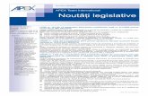 APEX Team International Noutăți legislative · mul juridic al contravențiilor. Astfel, este reglementat modul în care amenda contravențională se face venit la bugetul local