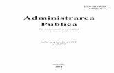 Publicăaap.gov.md/files/publicatii/revista/13/3.pdf · 2016-03-09 · Administrarea Publică, nr. 3, 2013 2 Administrarea Publică Revistă metodico-ştiinţifică trimestrială