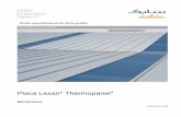 Placa Lexan* Thermopanel* - Esprit · Dilatarea termică Capacitatea de transmitere a luminii ASTM D 1003 Alb opal WH7A092X 62% ± 5 % Transparent incolor 112 68% ± 5 % Transmiterea