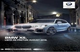 BMW X5. BMW X5 RO-0718.pdf · - Partea frontală a barelor de la grila frontală din aluminiu satinat (crom Pearl) - Prize de aer speciﬁ ce xLine („Air Curtain”) din aluminiu