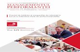 CONFERIN˜A MANAGEMENTUL PERFORMAN˜EI · Performanță, Resurse Umane, Strategie și Planificare Corporate. Printre categoriile de profesioniști regăsiți în publicul țintă