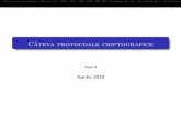 Facultatea De Matematica Iasi - Câteva protocoale criptograficecriptografie/note_curs_2019/... · 2019-05-22 · 1x + N ; 1 i 20 care are 20 de ecuat˘ii ˘si 20 de necunoscute (coe