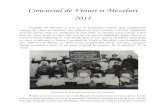 Concursul de Vinuri si Mezeluri 2011 2011.pdf · cu vinul, şi iată aşa s-a format Concursul de Vinuri şi Mezeluri, care începând din anii 1990 este în fiecare an. Anul acesta
