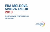 EBA MOLDOVA SINTEZA ANULUI 2013eba.md/uploaded/reports/EBA_raport_RO.pdfcompanii locale și internaționale prin gama sa largă de servicii de suport în afaceri. In 2013, EBA a organizat