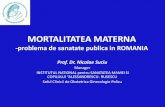 MORTALITATEA MATERNA -problema de sanatate publica in …galasocietatiicivile.ro/pictures/documents/381-3... · decese la 100.000 nou nascuti ,iar in anul 2015 ( date definitive)