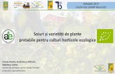 Conferința USAMV București · Agricultura ecologic ... disponibile pe piata in varianta ecologica, se pot utiliza seminte conventionale, netratate, doar cu acordul organismelor