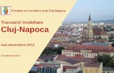 Primaria si Consiliul Local Cluj-Napoca · speculatii imobiliare, un pas prin care ne asiguram ca orasul nostru este cel mai bun loc în care sa alegi sa investesti, fie într-o locuinta,