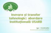 Inovare și cooperare interinstituționalăInstitutul de Cercetare – Dezvoltare al Universității Transilvania din Brașov - dezvoltat în perioada 2009-2013 ca produs al unui proiect