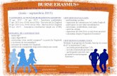 BURSE ERASMUS+ · - o scrisoare de recomandare* - scrisoare de intenţie (în Engleză) - certificat de competenţe lingvistice (dacă este cazul) cererea de înscriere însoţită