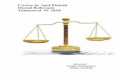 Curtea de Apel Ploieşti Decizii Relevante Trimestrul …...La individualizarea pedepsei, instanţa de fond a avut în vedere criteriile generale de individualizare prevăzute de art.74