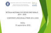 CONFERINȚA REGIONALĂ PNDR 2014 Brăila2.Acord Cadru = Organizare de 24 Reuniuni ale Grupului de Lucru LEADER în cadrul planului de acțiuni ale Rețelei Naționale de Dezvoltare