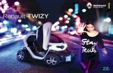 Renault TWIZY...TWIZY e cu un pas înaintea ...vremurilor sale! Această bijuterie complet electrică este echipată cu un compartiment deschis pentru pasager și cu un design excentric.
