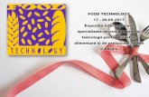 FOOD TECHNOLOGY 17 - 20.05.2017 Expoziţie internaţională ... · Utilaje frigorifice, compresoare, pompe Sisteme de ventilare şi climatizare Materiale şi utilaje de laborator