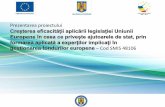 Creşterea eficacității aplicării legislației Uniunii … de stat 24 iulie/1...Prezentarea proiectului Creșterea eficacității aplicării legislației Uniunii Europene în ceea