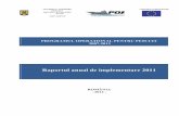 PROGRAMUL OPERAŢIONAL PENTRU PESCUIT 2007-2013 · ROMÂNIA - Programul Operaţional pentru Pescuit 2007-2013 Raportul Anual de Implementare 2011 3 CUPRINS 1. IDENTIFICARE 4 2. SINTEZĂ