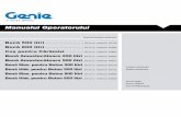 Manualul Operatorului - Genie · 2013-04-22 · Cod 57.0303.5151 BENĂ - COŞ 3 Prima Ediţie - Prima Tipărire Manualul Operatorului Introducere Simboluri Simbol de pericol: se folose