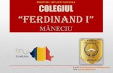 COLEGIUL “FERDINAND I” MANECIU · I II Def. Debutant Cu studii de altă specialitate Educatoare 8 6 1 0 1 0 Învăţători 12 6 1 4 1 0 Profesori şi maiştri 50 30 9 6 4 1 TOTAL