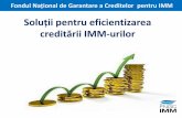 Soluții pentru eficientizarea creditării IMM-urilortheassociates.ro/files/presentations/759daee0c57c5cb77305f460164c0e59.pdf · Garanții acordate în nume și cont stat - Garanţii
