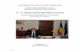 E. S. Domnul Emil Hurezeanu DHC HUREZEANU .pdf · CUVÂNT la deschiderea ceremoniei de acordare a titlului ... Timișoara și pentru că, după mine, întregul parcurs al Domniei